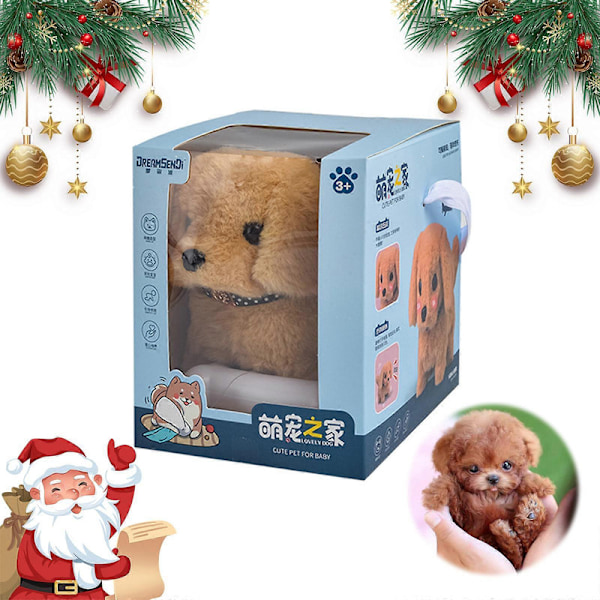 Robotvalp, Min Realistiske Robotvalp Milow Realistisk Gående Teddy Plysch med Ask Golden Retriever