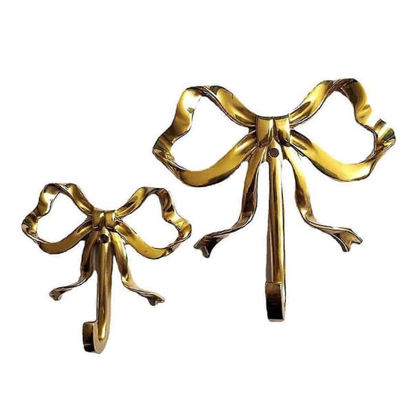 Bow Hook Enkel Hängare Guld Krok Bågeformad Väggkrok Väggmonterad Krok Badrumsvägg Ho
