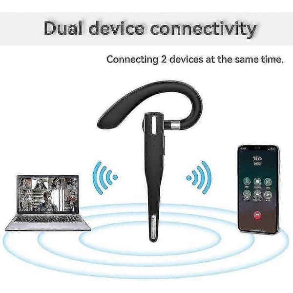 Trådløst Bluetooth-ørepropp Bluetooth 5.1 Trådløst hodesett med ladeetui for kontor og kjøring