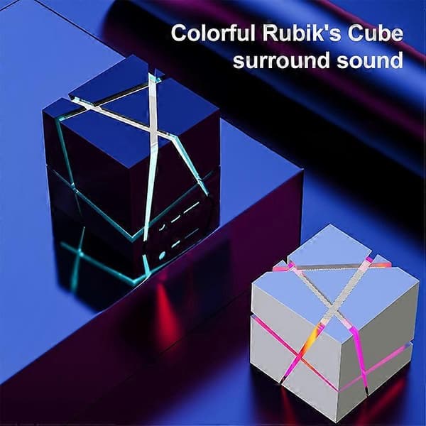 Qone 2 Cube Mini kannettava kortti langaton Bluetooth-kaiutin Black