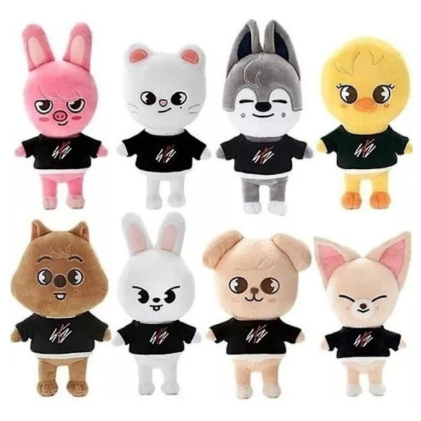 Street Children Skzoo Stray Kids 8-Pack Plyschdockor