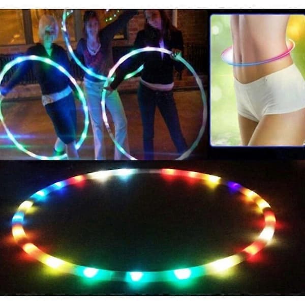 LED Hoop Farve Strobing og Skiftende Hoop Lys Op LED Danse Hoops til Børn og Voksne Træningsudstyr med Glødelys