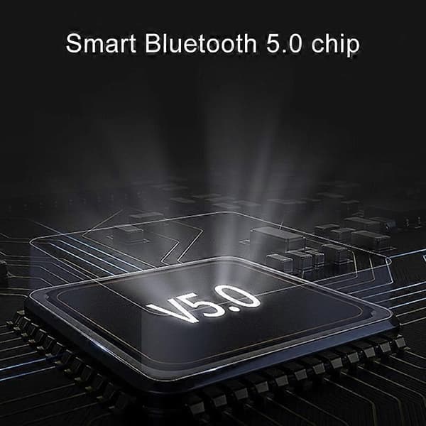 W12 IPX6 Vandtæt Digital Bluetooth Høretelefon Svart