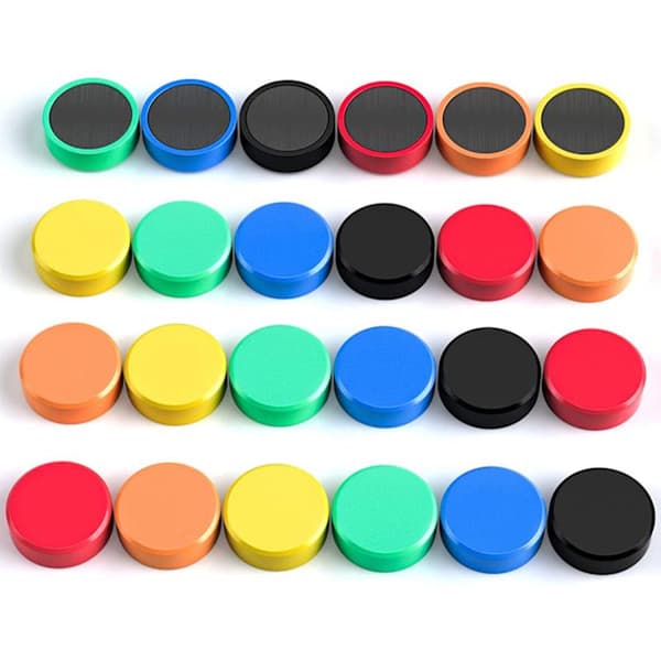 24-pak køleskabsmagneter, whiteboardmagneter, magneter til whiteboard