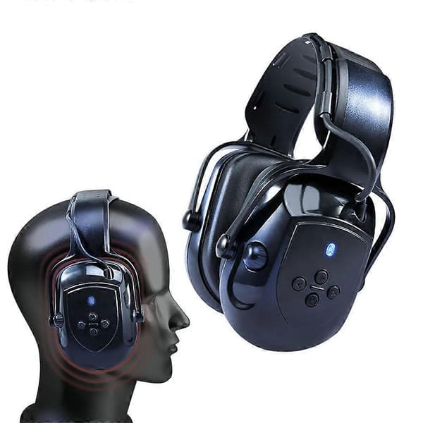 Bluetooth 5.0 Elektronisk Bluetooth Hørselvern Støyreduserende Øreklokke Black One Size