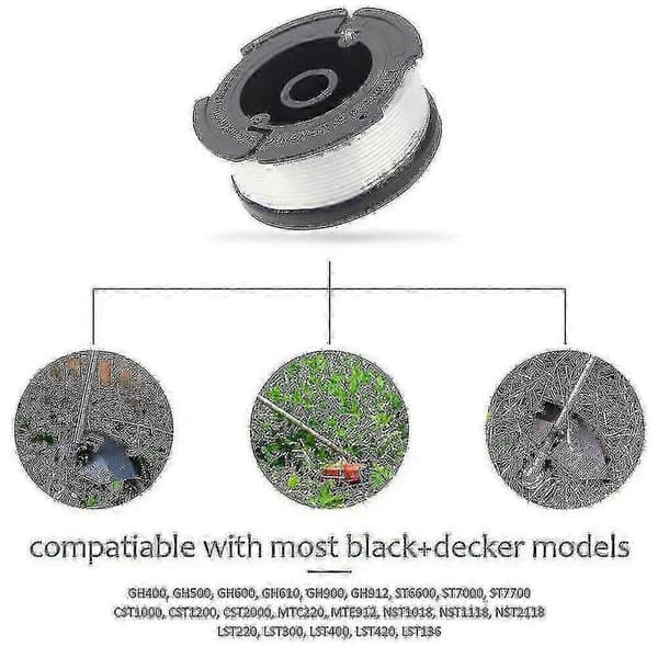 Black+decker A6481 Spole + 6-pakning Tråd Kompatibel Med Reflex Trimmer