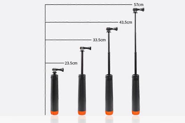 Flydende Selfiestang Stativ til GoPro Hero 13 12 11 10 9 Black One Size