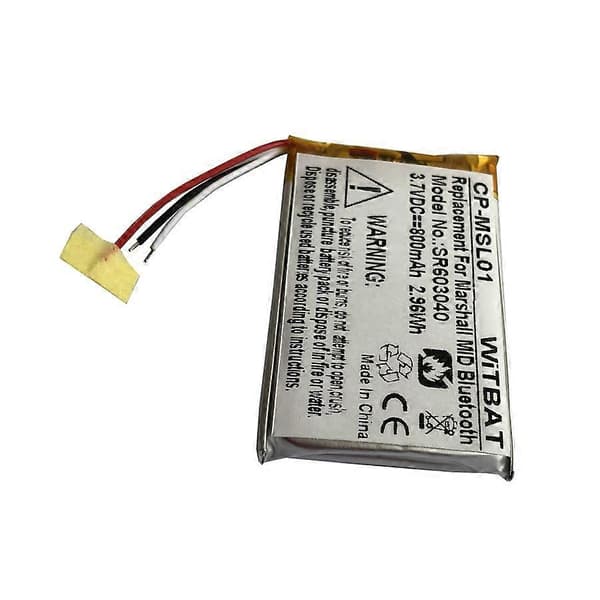 Redan testat Marshall Major Iv Bluetooth-headsetbatteri Vdl603040 CP-MSL06