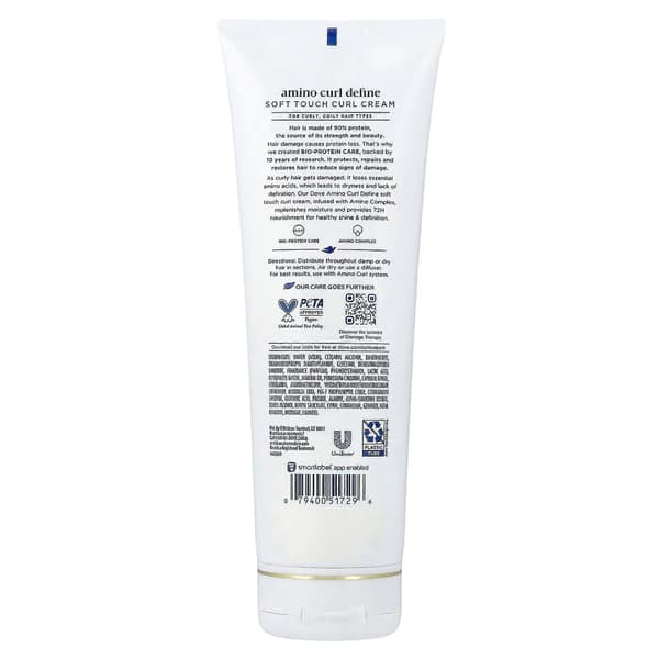 Amino Curl Define, Soft Touch Curl Cream, för lockigt, krulligt hår, 236 ml