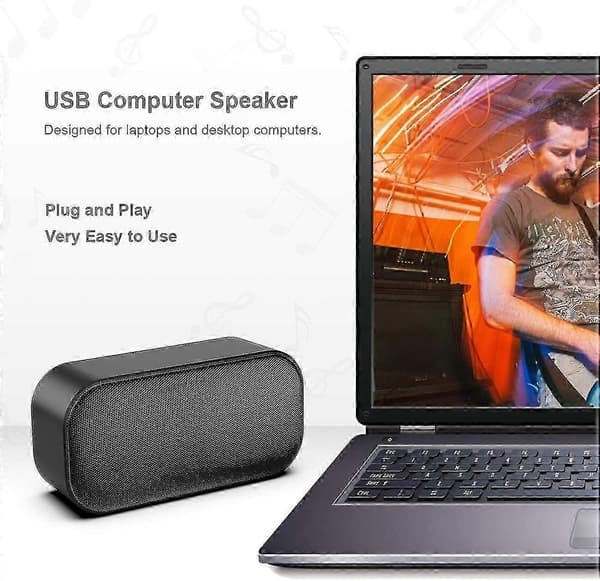 bærbare højttalere USB små til pc med høj lydstyrke