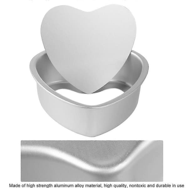 Søt Hjerteformet Kakeform DIY Non-stick Bakeform Kakeformer Panne (6 tommer) style1735