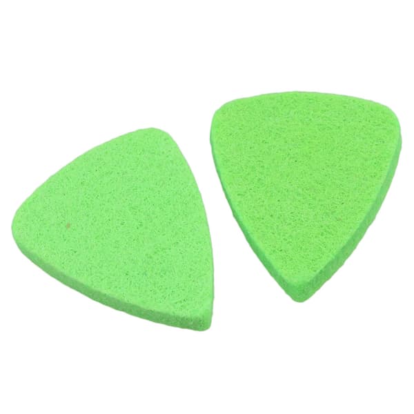 Gitarrullplektrum gröna för ukulelebas, 5-pack
