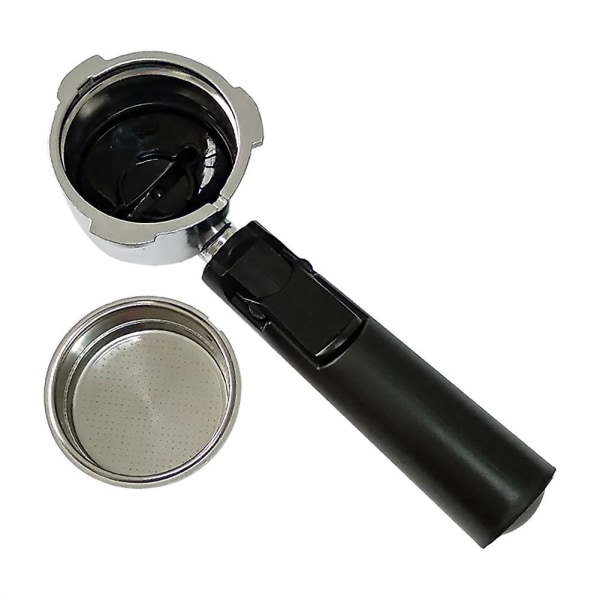 51 mm bunnløse kaffe gjenbrukbare filtre Portafilter for Homix-holder 60 mm 15-20 bar for espresso kaffe Silver  Black