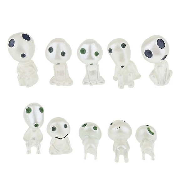 Ghibli Kodama Træånd Prinsesse Mononoke Mini Actionfigur Glød I Mørke Lysende Elvertræ