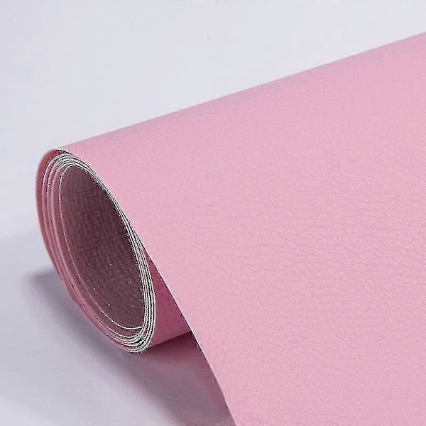 Læderreparationslap selvklæbende til sofa- og møbelridser Pink 20*30cm