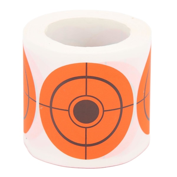 Selvklebende papir skyteskiver 250 ark rull skyteskiver fluorescerende oransje klistremerker