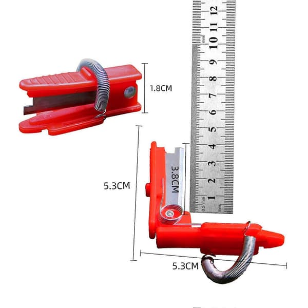 Frugtplukker Grøntsagsplante Tommelfingerklipper til Have red 3pcs