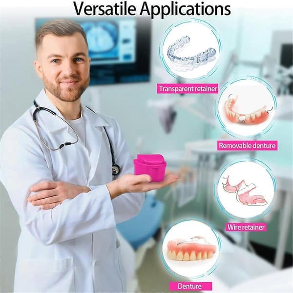New hot-selling goods 2026-2027 Denture Bath Case Cup Holder Cleaner Container False Teeth