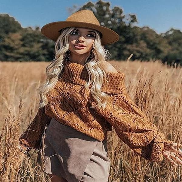 Damstrå Panama Hatt Fedora Strand Solhatt Bred Brätte Upprullningsbar Hatt UPF 50+