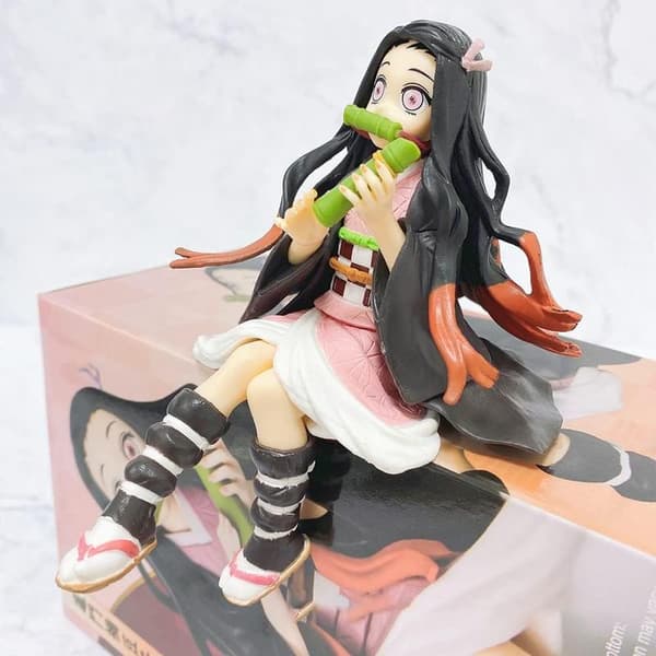 Demon Slayer Actionfigur, Nezuko Animefigur, 10cm Anime