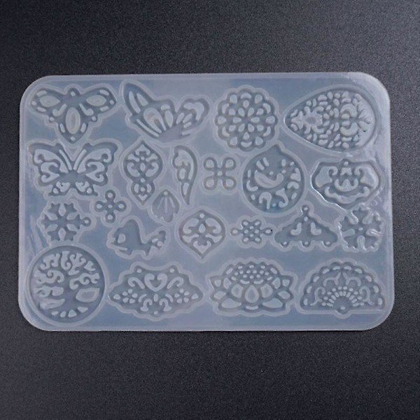 Multi-shape Long Earrings Pendant Silicone Mold Diy Jewelry Mirror Epoxy Molds 1