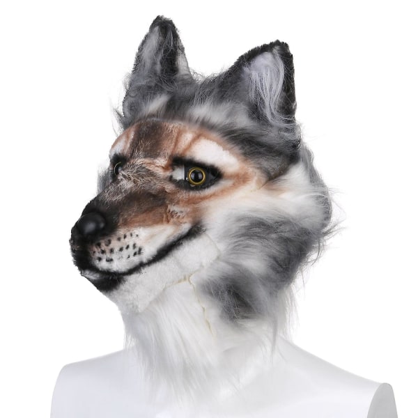 Halloween Decor Hodeplagg Kostyme Mask Wolf Mask