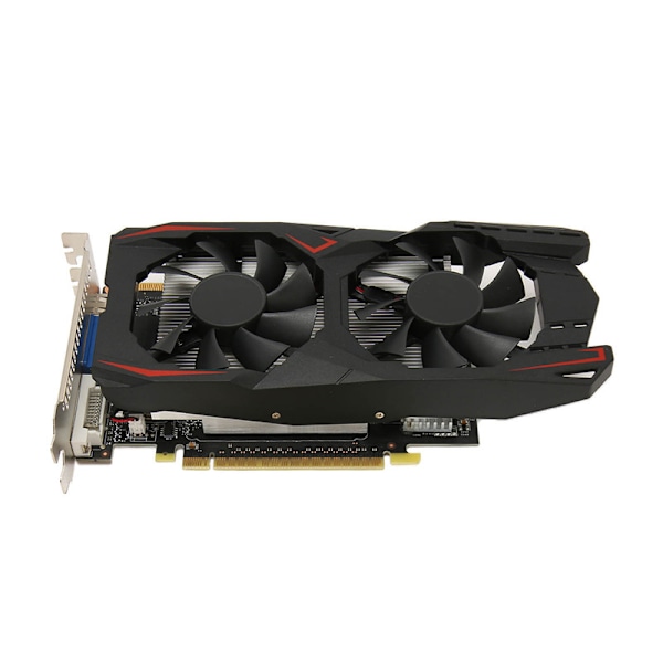 Dual Fan Grafikkort 4GB DDR5 128bit Snabbkylning Lågt ljud Videospel Grafikkort Chip för stationär PC GTX1050Ti 4GB DDR5 128bit 0.1