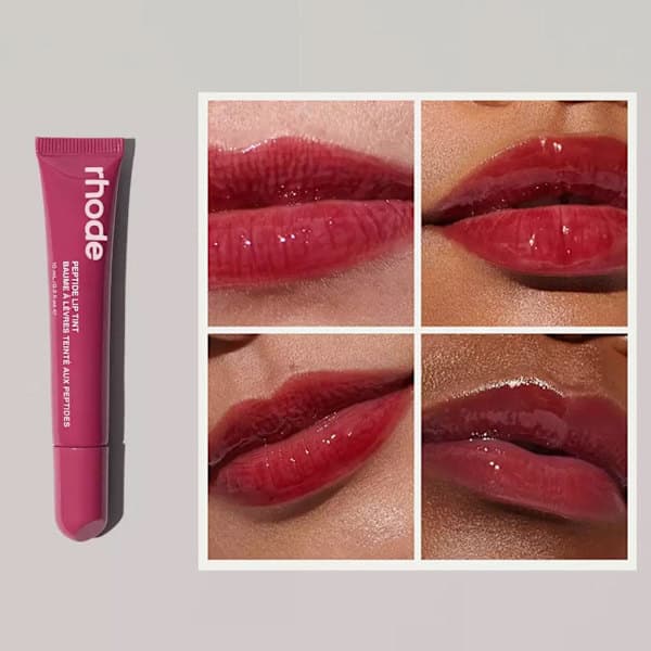 RHODE Lip Gloss Peptide Lipstick Lip Moisturizing Tinted Gel Lip Gloss Soft Tube Mirror Lip Gloss 4#Raspberry 4#raspberry 10ml