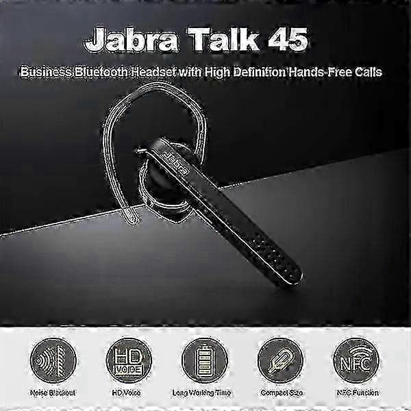 Original Stealth Talk 45 Bluetooth Håndfri Headset Trådløs Øretelefon Sort