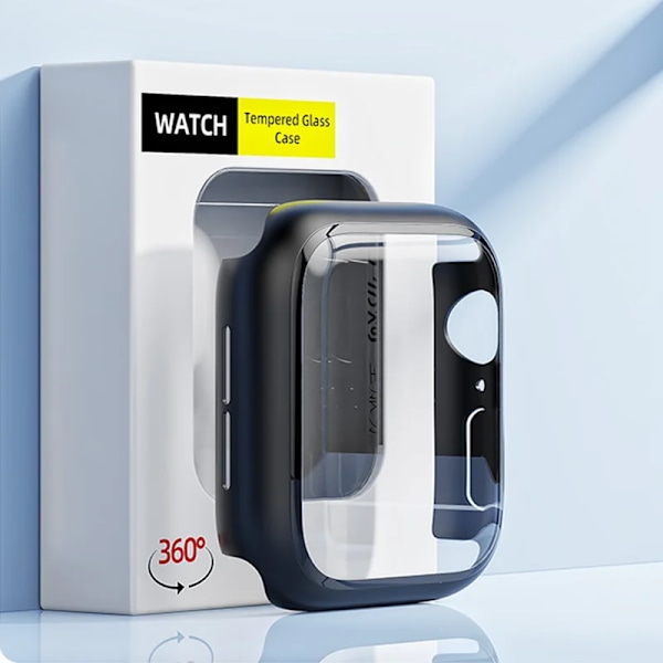 Hardcase for Apple Watch-deksel 9 8 7 6 5 4 38 40mm Tilbehør Skjermbeskytter iWatch Serie 44mm 45mm 41mm 42mm Isblå 7 Ice Blue 7 Ice Blue 7 Series 321 38MM