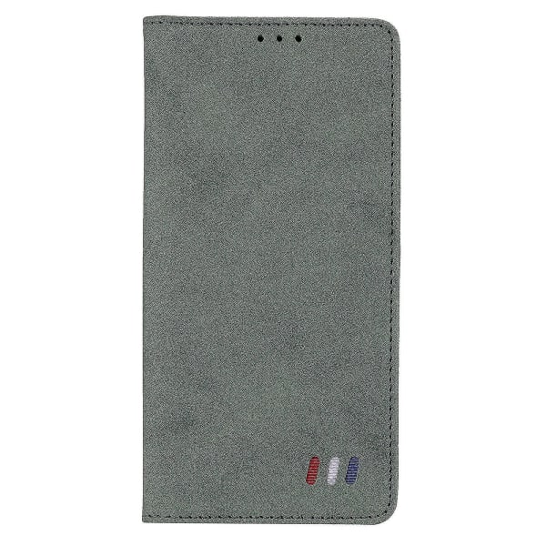 Case Samsung Galaxy S21 Plus Cover Magneettisesti Suljettava Lompakko Kirja Flip Folio Stand View Cover Iskunkestävä - Vihreä