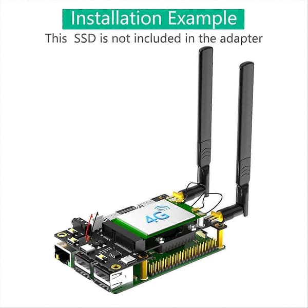 3G 4G LTE Basic HAT för Raspberry Pi Asus Tinker Board Samsung ARTIK Rock64 Media Latte Panda Cooler