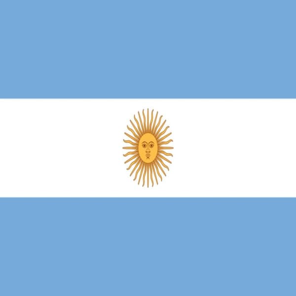 Argentinsk flagg 100 100 Argentina