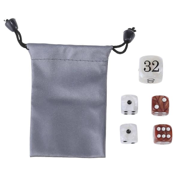 Perleterninger for Backgammon-entusiaster, Akrylkonstruksjon Elegante Terninger Profesjonelle Backgammon Akrylperleterninger S (FMY) Brun V Brown White
