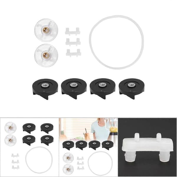 6 Basegir og Bladgir Erstatningsdel for Magic Bullet Blender 250W