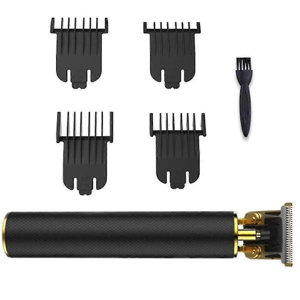 Hårtrimmer til mænd USB genopladelig trådløs salon T-blad trimmer