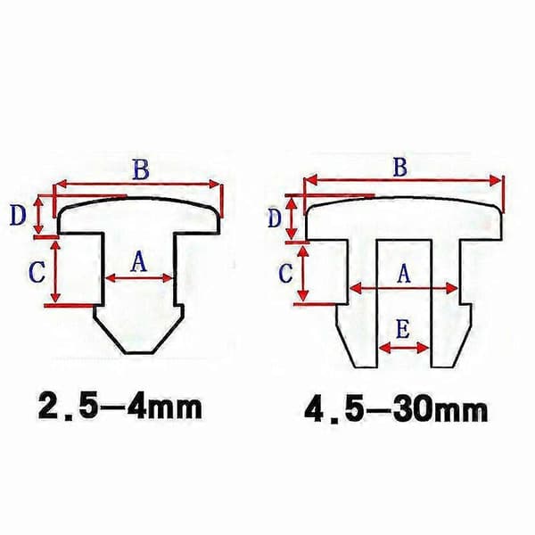 Silikone Gummi Snap-on Hulprop 2,5mm~30mm Sort Blindprop Endehætter Rør 5 Pcs A 29mm