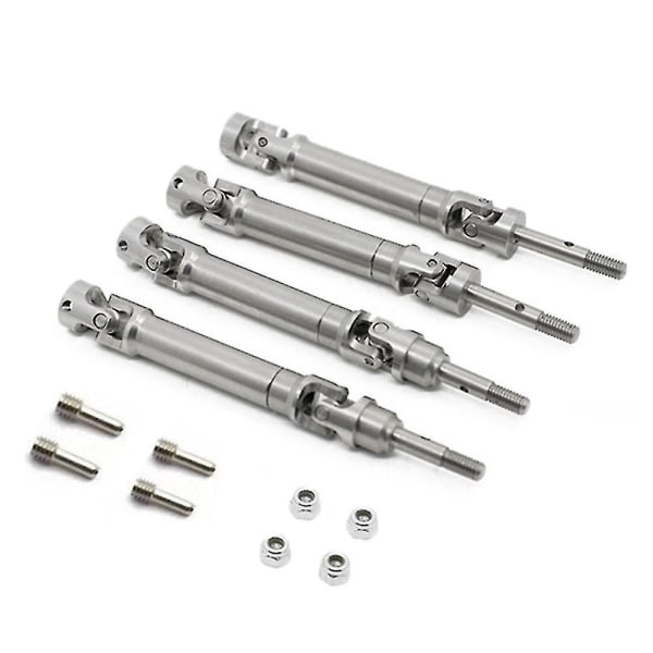 4 stk Metal Rustfri Stål Drivaksel Cvd For 1/10 Traxxas Slash Stampede Vxl 4wd Rc Car Upgrade P