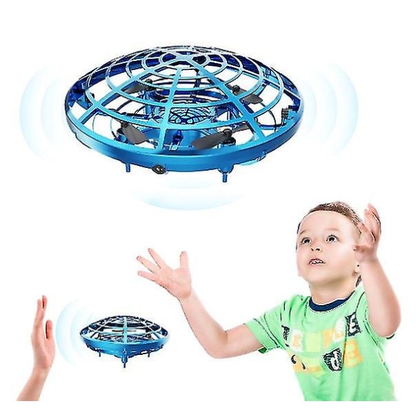Käsikäyttöiset droonit lapsille Drone aikuisille Scoot Hands Free drone sisällä ja ulkona, sininen