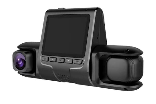 Dashbordkamera foran og bak 1080P Dashbordkamera med loop-opptak Black One Size