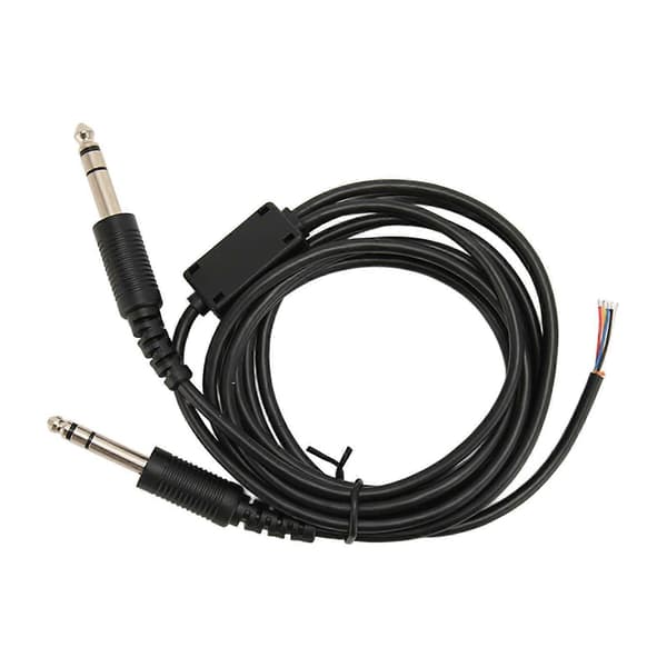 Ersättningskabel för David Clark AVCOMM Pilot Aviation Headset, Dubbel GA-kontakt, DIY Aviation Headset-kabel, 2m