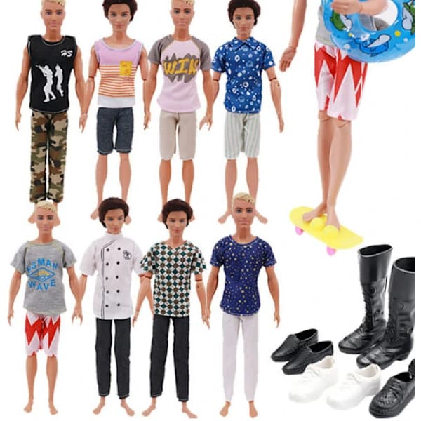 30 st 27-29 cm pojkdockleksaker Barbie-tillbehör