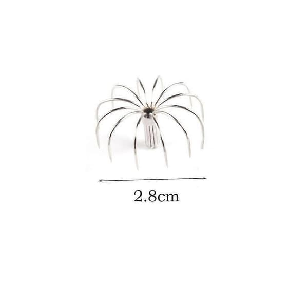 10 stk blekksprutjiggkrok i rustfritt stål blekksprutkrok simuleringsagn 2,8 cm Silver 2.8cm 2.8cm
