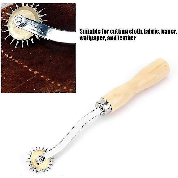 Marking Wheel Serrated Pattern Marking Wheel Perforator Pounce Wheel Leather Perforating Tool For Sewing 1pc