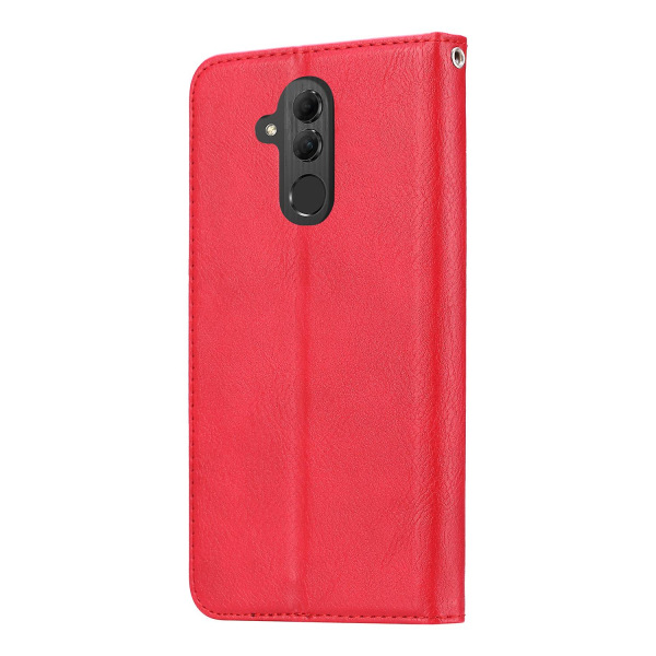 Autoabsorbert lommebokveske i skinn for Huawei Mate 20 Lite Red