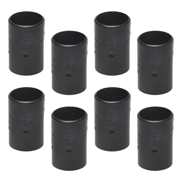 Trådhyllklips 1 tomme - Trådhyllklips for trådhyllesystem 100-pakning Black