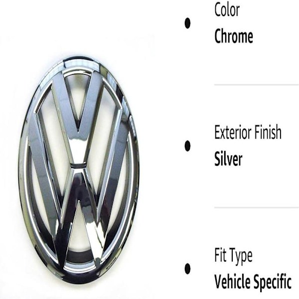 VW Front Grill Emblem Jetta Sedan 2011-2014 MK6