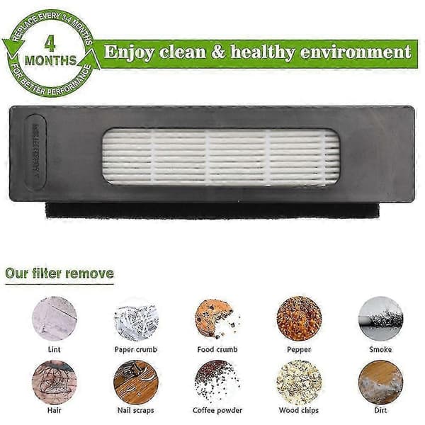 10 stk. Hepa-filter moppeklud til Midea M7/ I10/ M71cn / M7pro