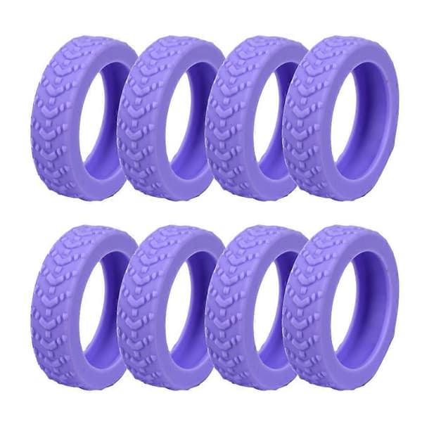 8 st bagageutrymme hjulskydd silikonfodral Purple One Size