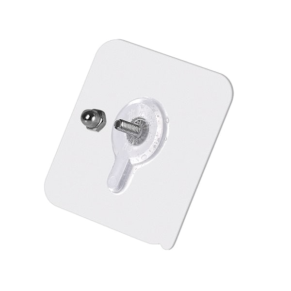 Självhäftande väggmonteringsskruv 8-pack Transparent 12 mm